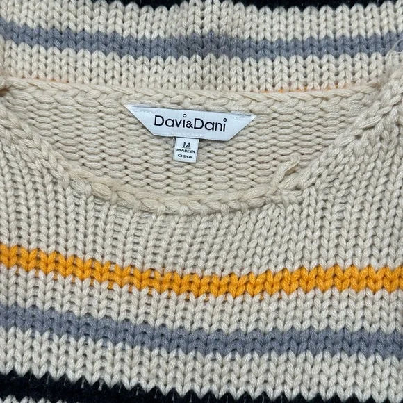 DAVI & DANI Colorful Striped Sweater - Picture 2 of 6